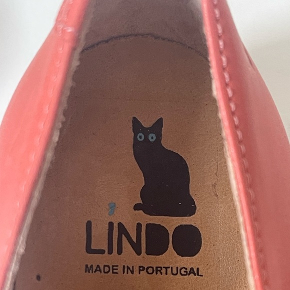 Lindo Girls’ Leather Coral & Pink Mary Jane Shoes - Picture 12 of 16